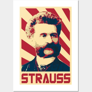 Johann Strauss II Retro Propaganda Posters and Art